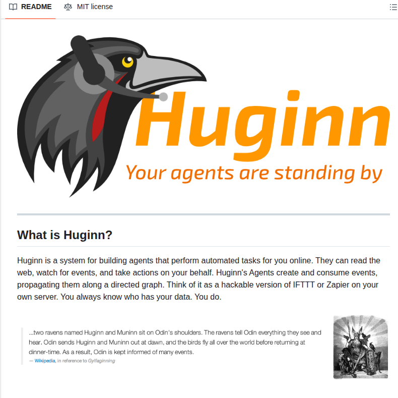 Huginn Huginn screenshot