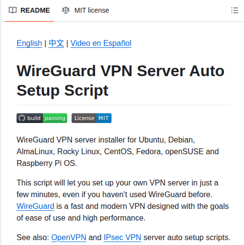 Hwdsl2 Wireguard Install screenshot