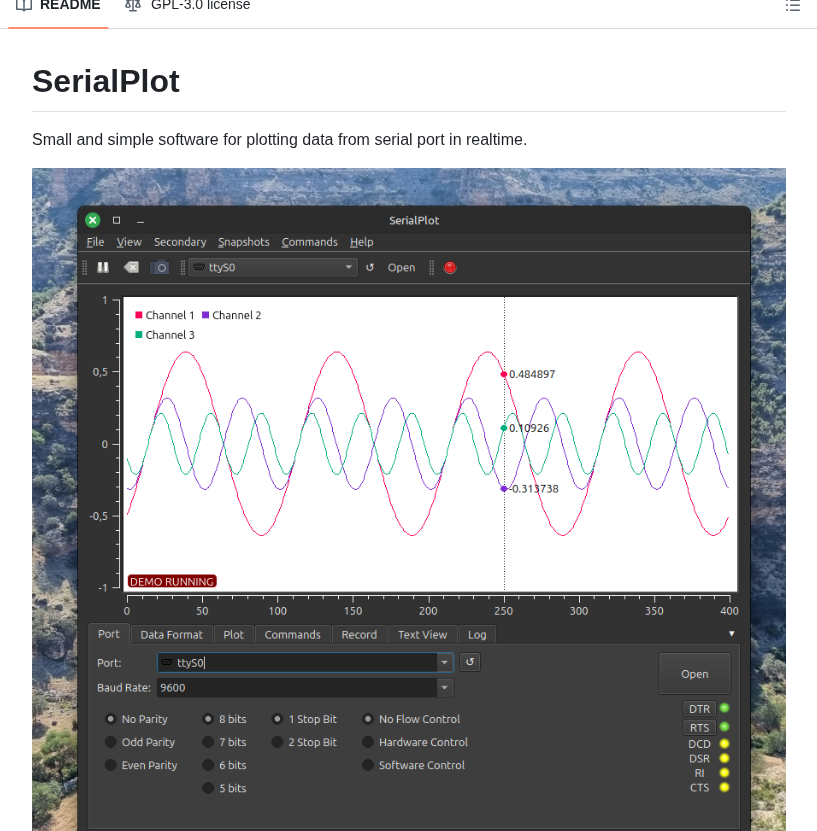 Hyozd Serialplot screenshot