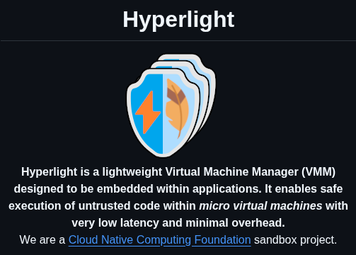 Hyperlight Dev Hyperlight screenshot