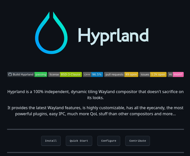 Hyprwm Hyprland screenshot