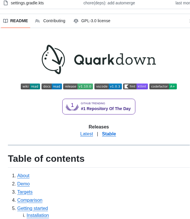 Iamgio Quarkdown screenshot