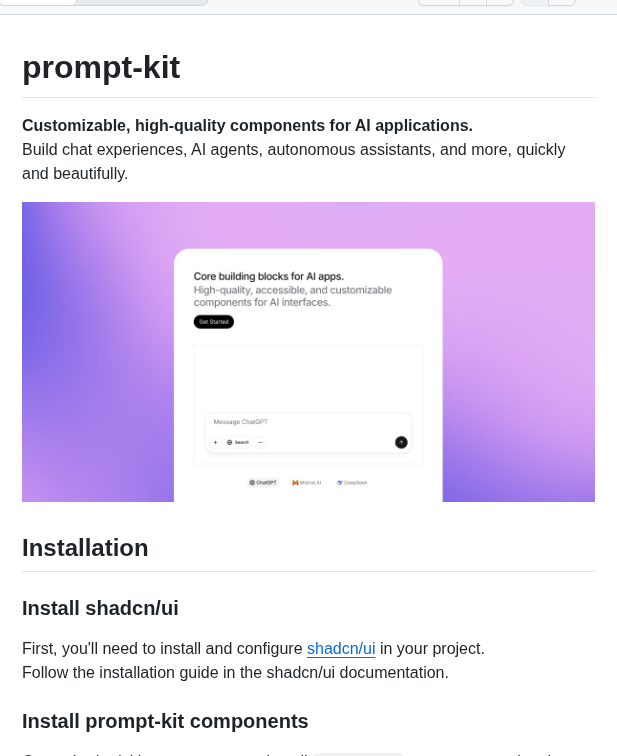 Ibelick Prompt Kit screenshot