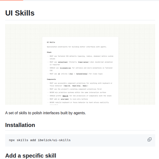 Ibelick Ui Skills screenshot