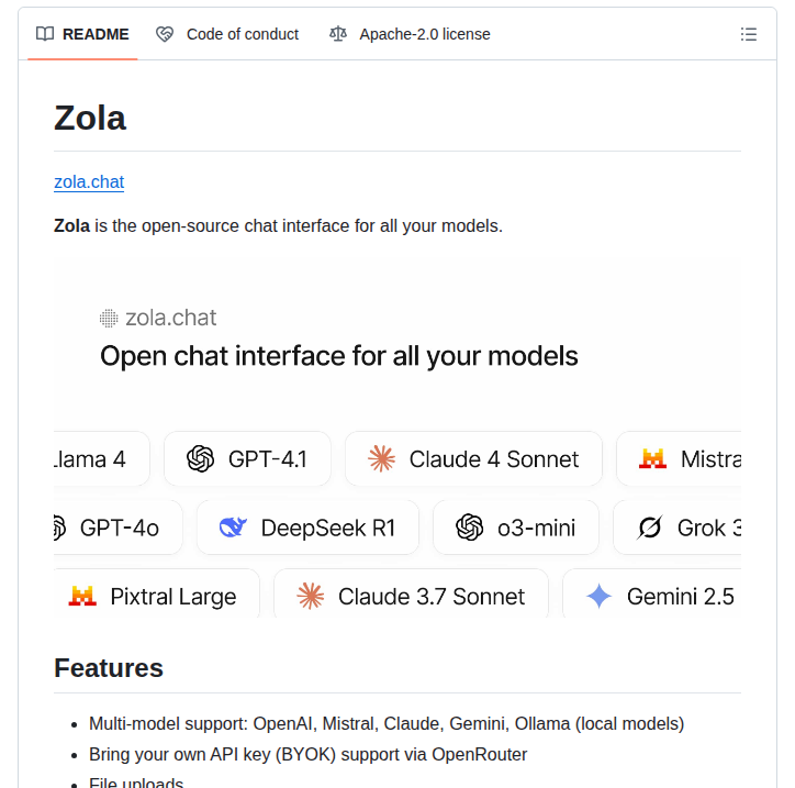 Ibelick Zola screenshot