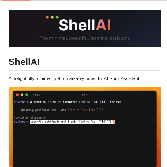 Ibigio Shell Ai screenshot