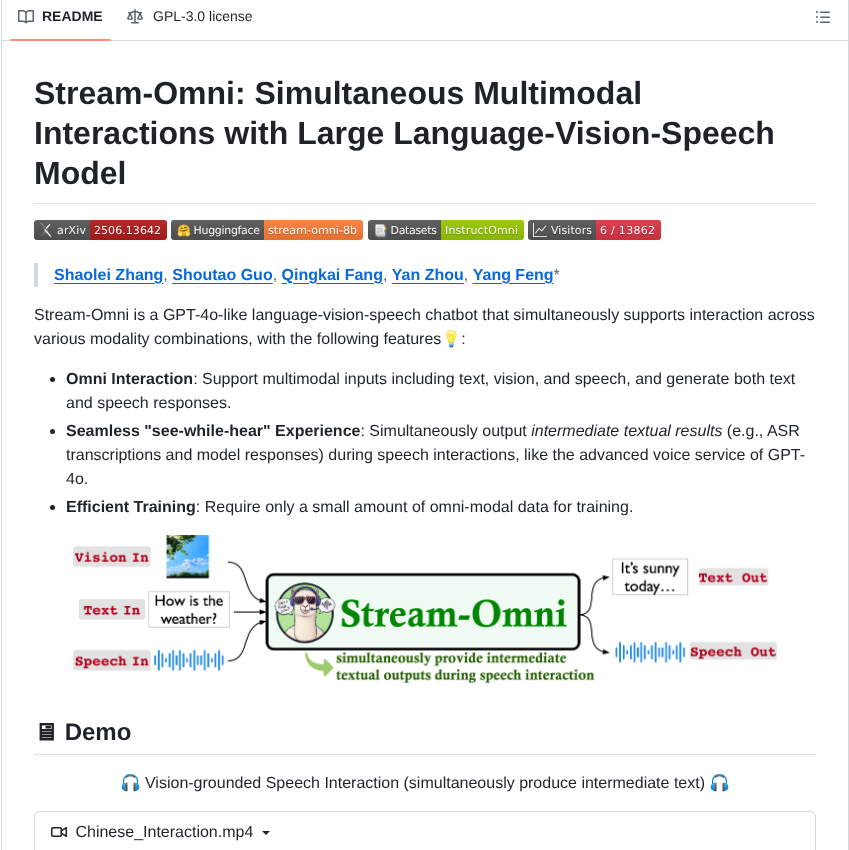 Ictnlp Stream Omni screenshot