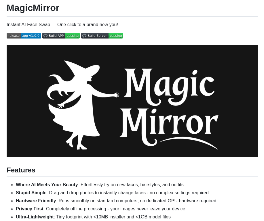 Idootop Magicmirror screenshot