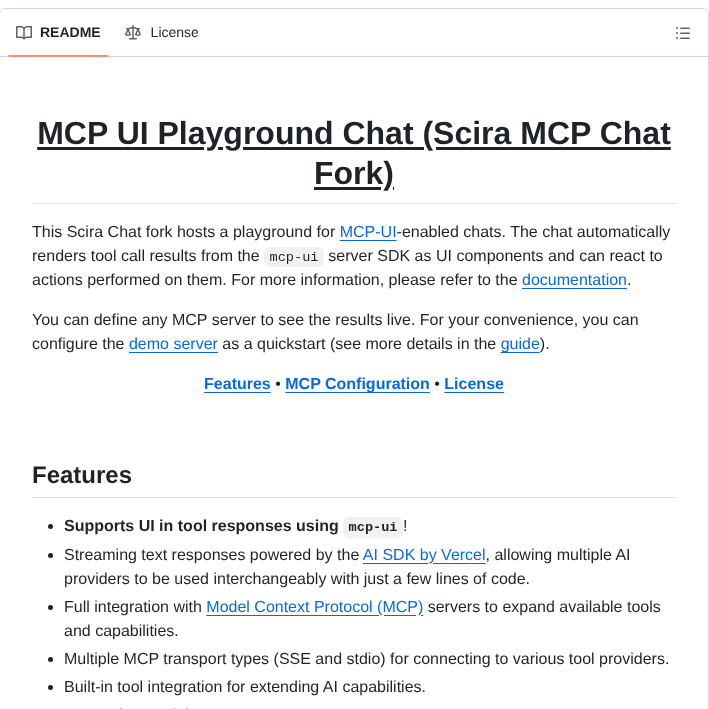 Idosal Scira Mcp Ui Chat screenshot