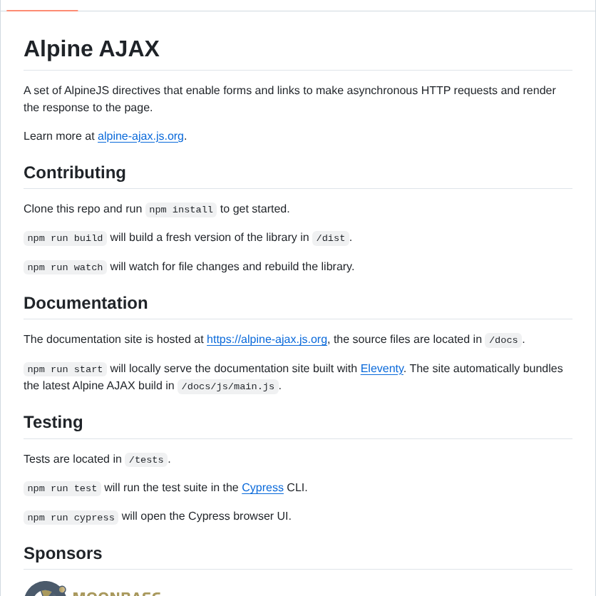 Imacrayon Alpine Ajax screenshot