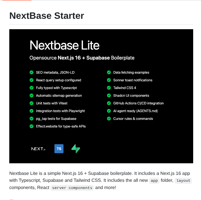Imbhargav5 Nextbase Nextjs Supabase Starter screenshot