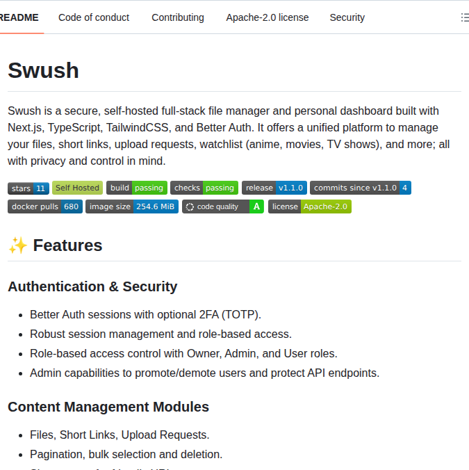 Imthatdev Swush screenshot
