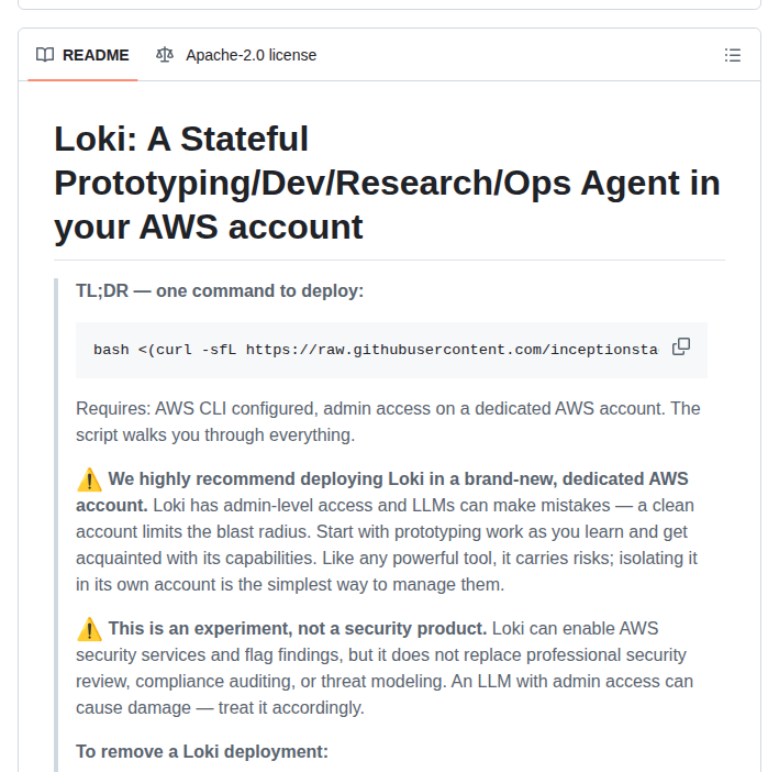 Inceptionstack Loki Agent screenshot