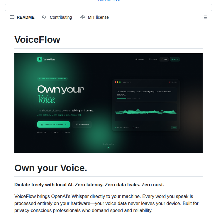 Infiniv Voiceflow screenshot
