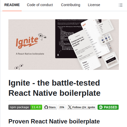 Infinitered Ignite screenshot