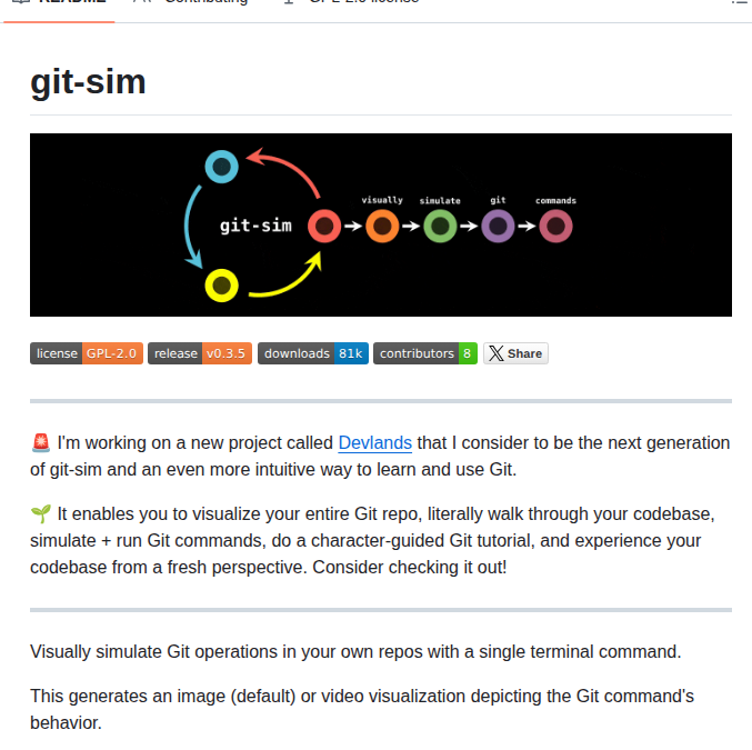 Initialcommit Com Git Sim screenshot