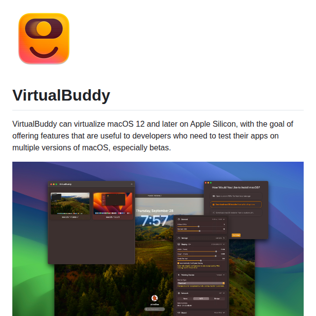 Insidegui Virtualbuddy screenshot