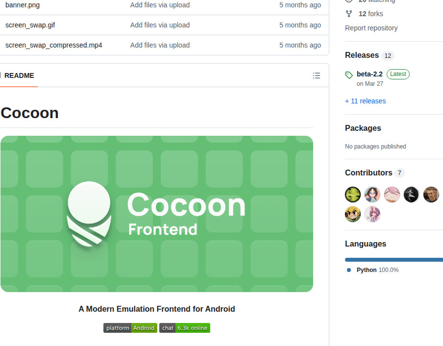 Inssekt Cocoonfe screenshot