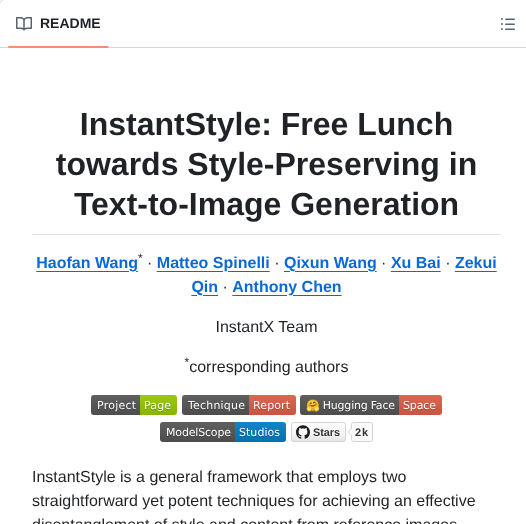 Instantx Research Instantstyle screenshot