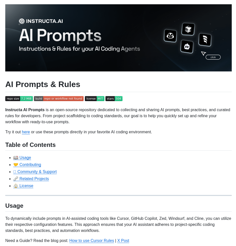 Instructa Ai Prompts screenshot