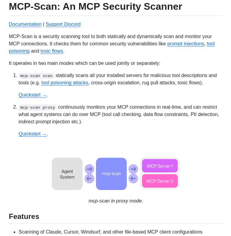 Invariantlabs Ai Mcp Scan screenshot