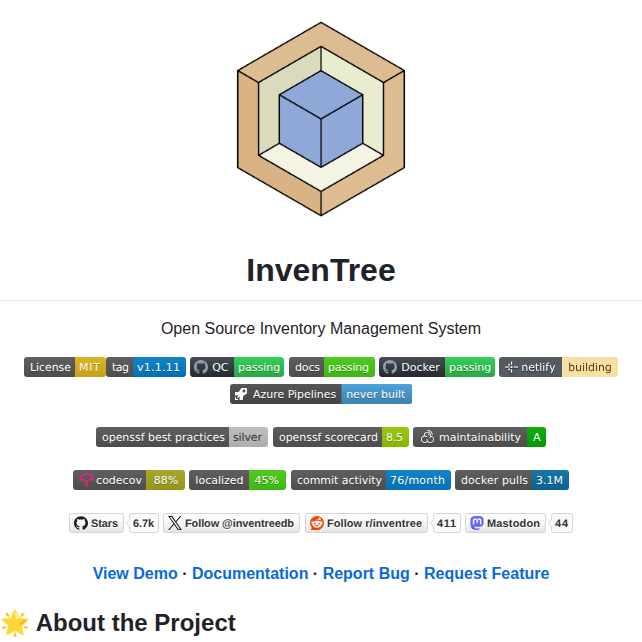 Inventree Inventree screenshot