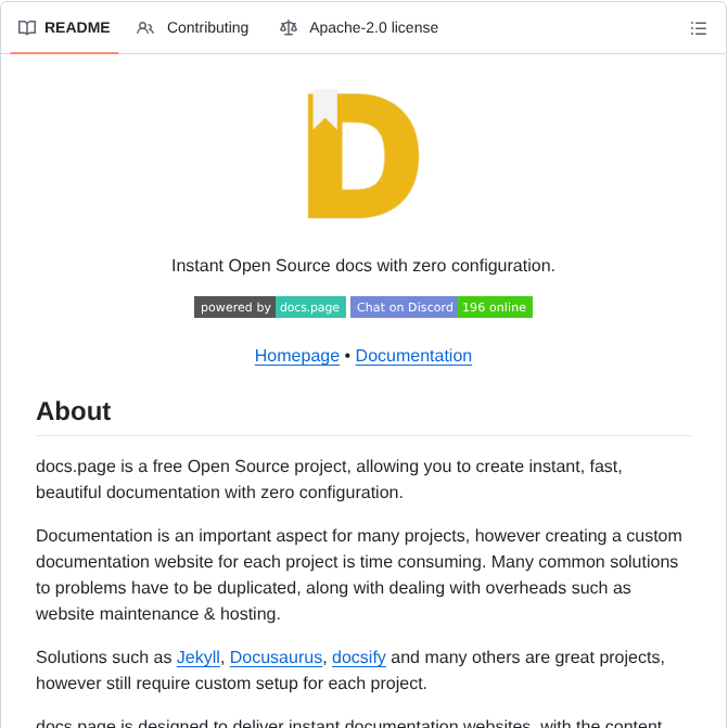 Invertase Docs.page screenshot