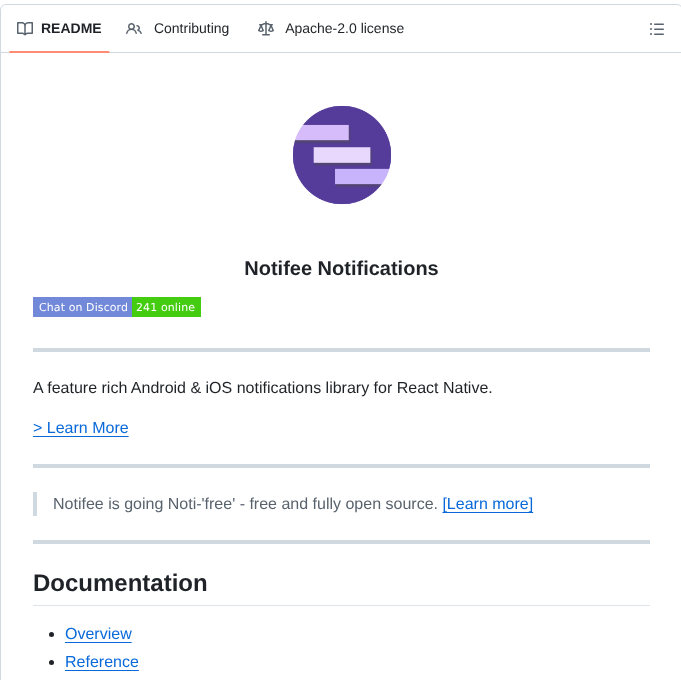 Invertase Notifee screenshot