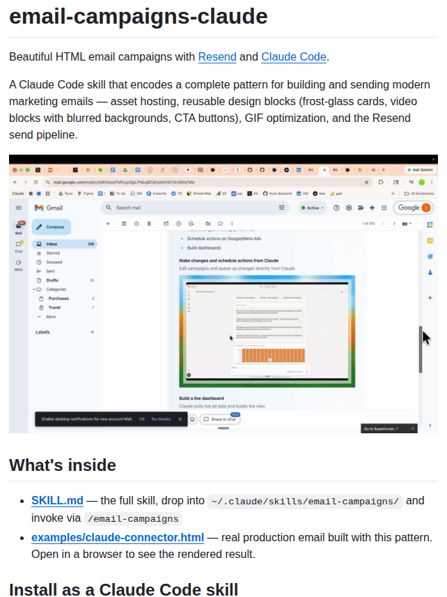 Irinabuht12 Oss Email Campaigns Claude screenshot