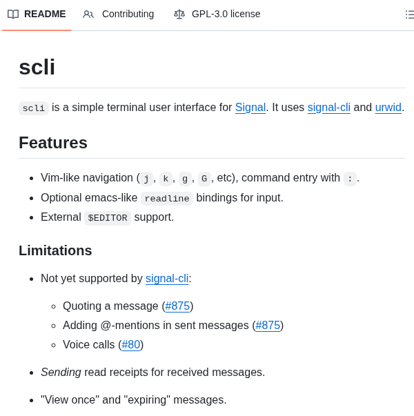 Isamert Scli screenshot