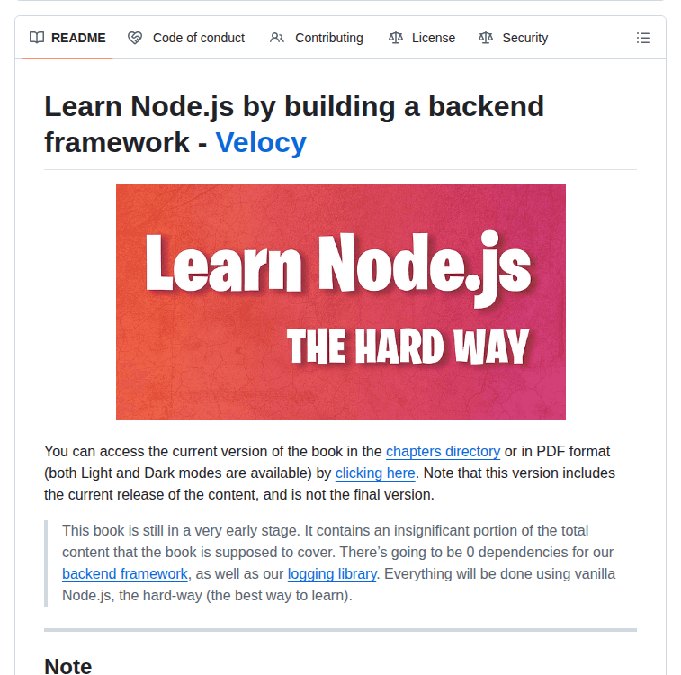 Ishtms Learn Nodejs Hard Way screenshot
