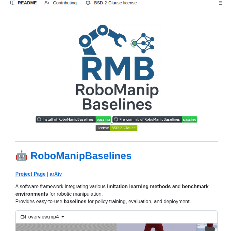 Isri Aist Robomanipbaselines screenshot