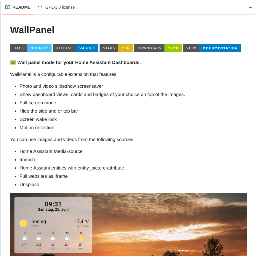 J A N Lovelace Wallpanel screenshot