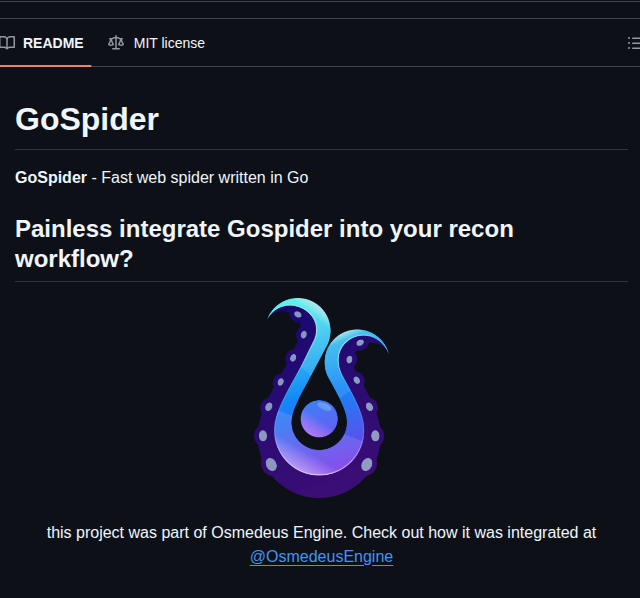 Jaeles Project Gospider screenshot