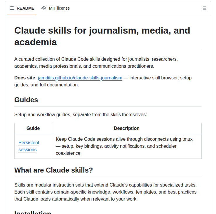 Jamditis Claude Skills Journalism screenshot