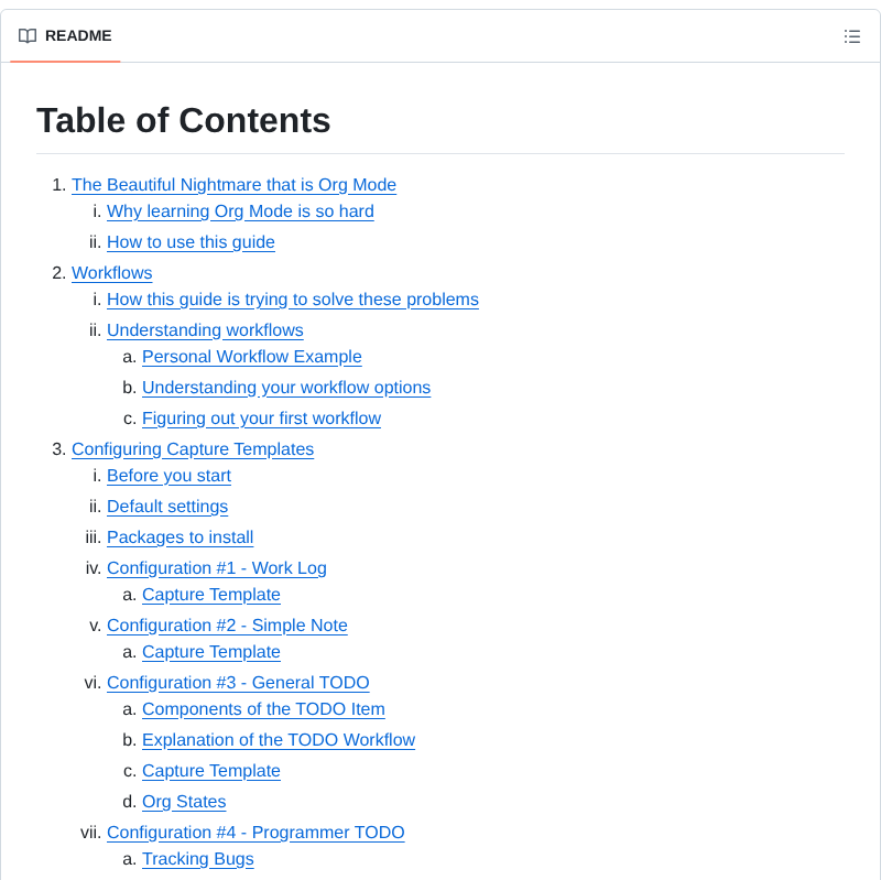 James Stoup Emacs Org Mode Tutorial screenshot