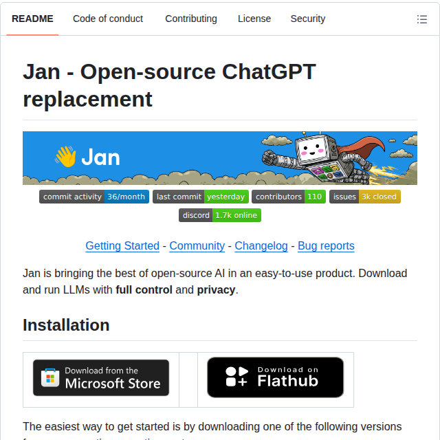 Janhq Jan screenshot