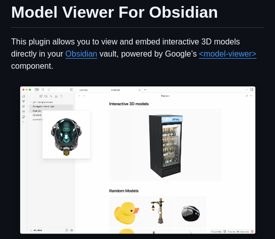 Janispritzkau Obsidian Model Viewer screenshot