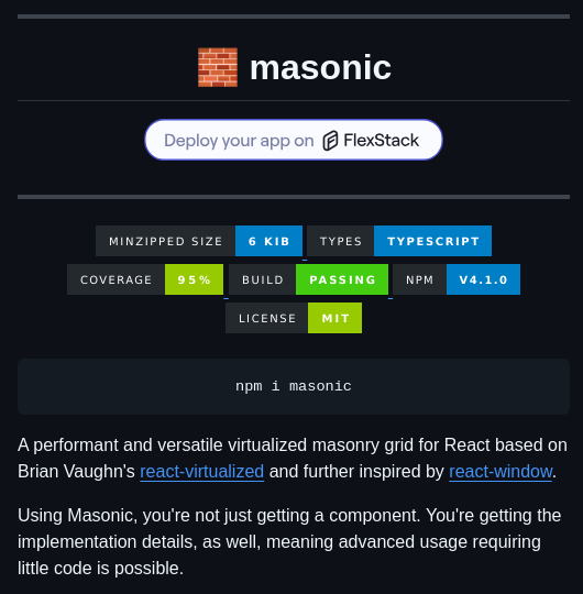 Jaredlunde Masonic screenshot