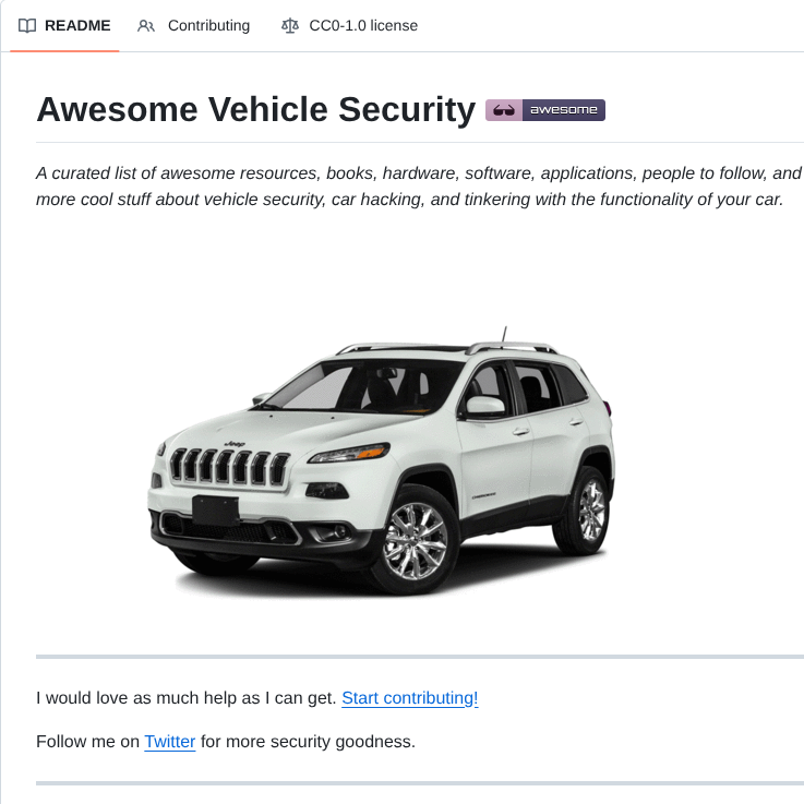 Jaredthecoder Awesome Vehicle Security screenshot