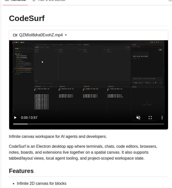 Jasonkneen Codesurf screenshot