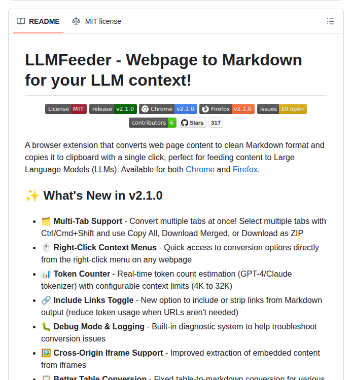 Jatinkrmalik Llmfeeder screenshot