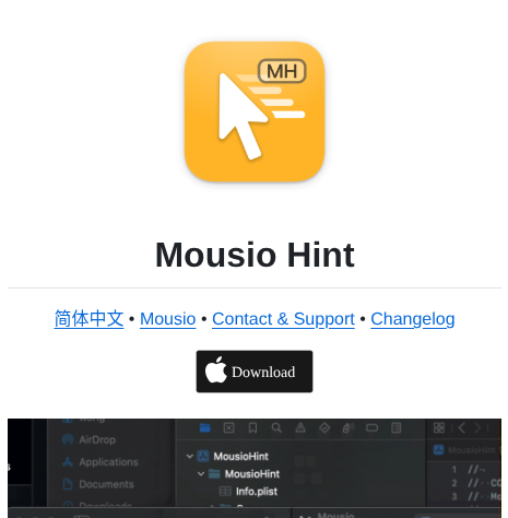 Jaywcjlove Mousio Hint screenshot