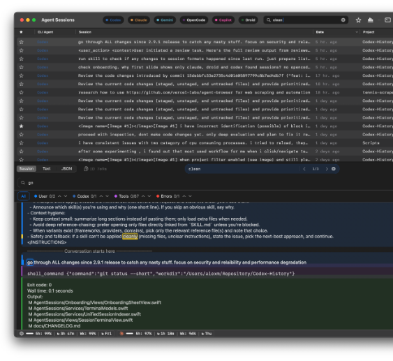 Jazzyalex Agent Sessions screenshot