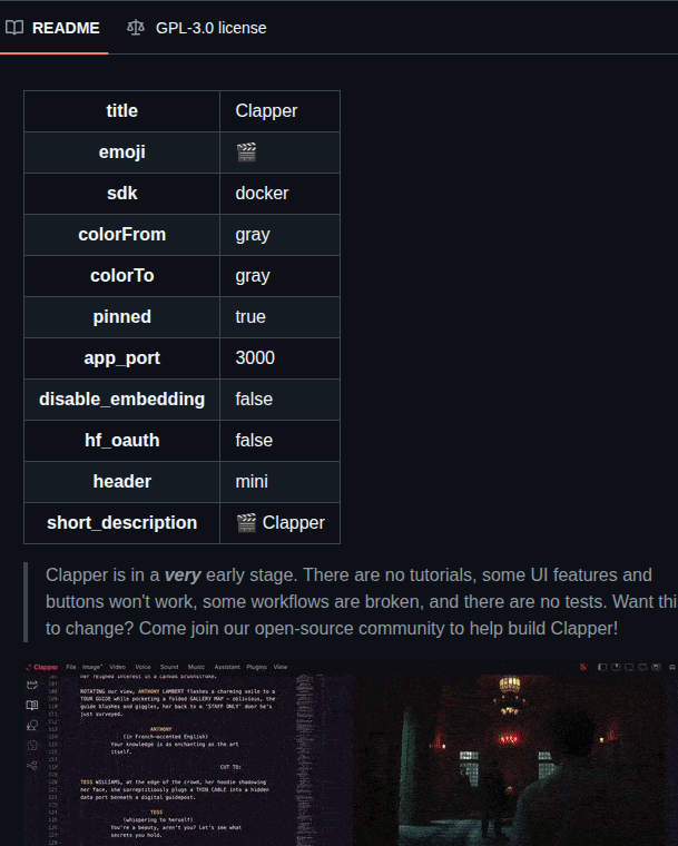 Jbilcke Hf Clapper screenshot