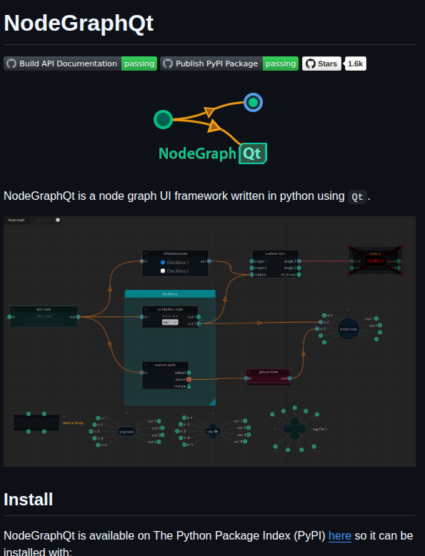 Jchanvfx Nodegraphqt screenshot