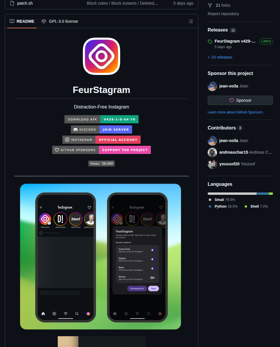 Jean Voila Feurstagram screenshot