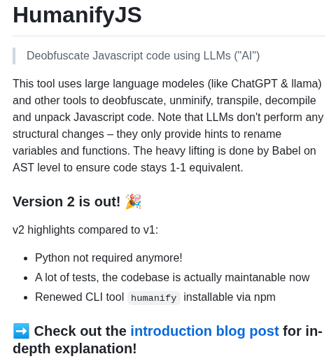 Jehna Humanify screenshot