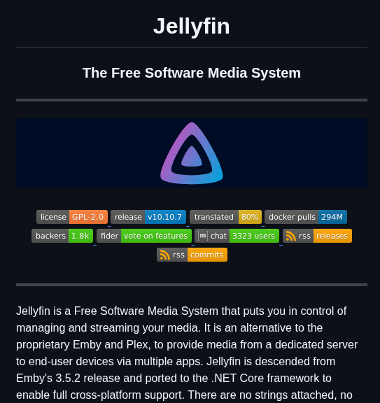 Jellyfin Jellyfin screenshot