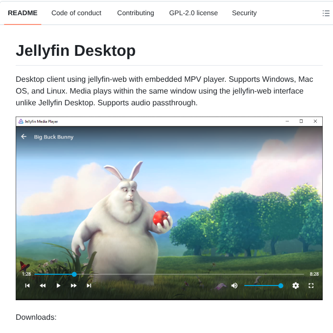 Jellyfin Jellyfin Media Player screenshot